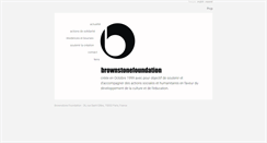 Desktop Screenshot of brownstonefoundation.org